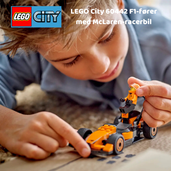 LEGO City 60442 F1-fører med McLaren-racerbil | LEGO byggesett for barn fra 6 år og oppover | gaver til barn 6 år og popover_9