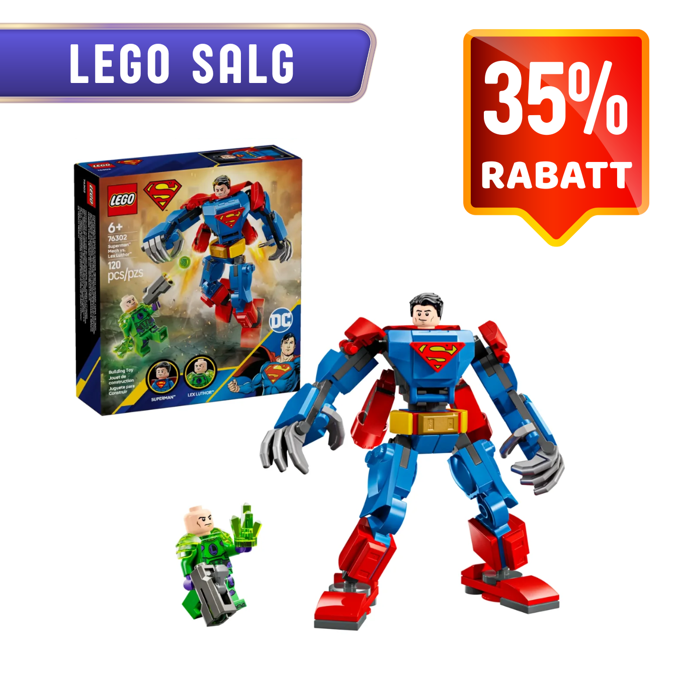 LEGO 76302 DC superman-robot mot lex luthor | LEGO Super Heroes 76302