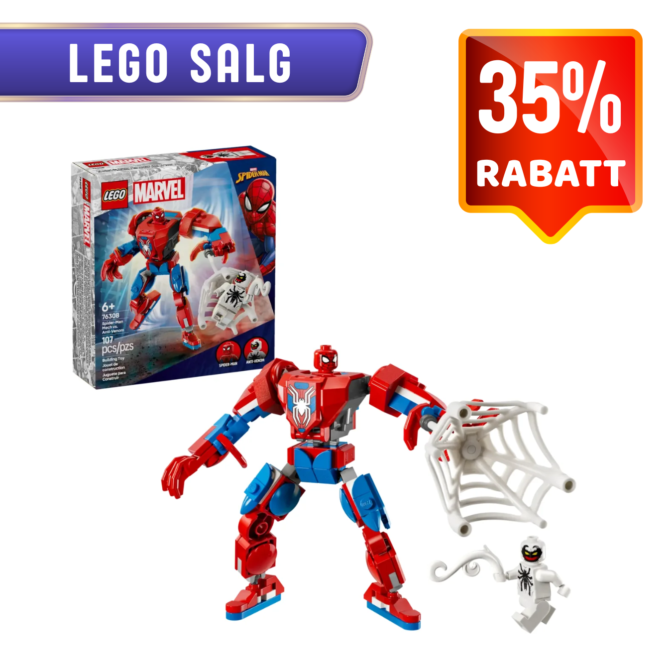 LEGO 76308 Spider-man-robot mot anti-venom | LEGO Super Heroes Marvel 76308