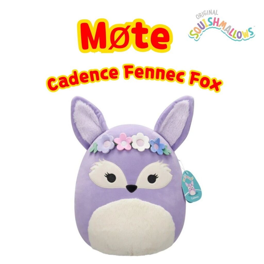 Squishmallows 30cm Cadence Fennec Fox | Squishmallows 30cm (12-tommer) | Plysj samleobjekt myk og squishy ost utstoppet dyreleke – legg til troppen din – gave til barn, jenter og gutter