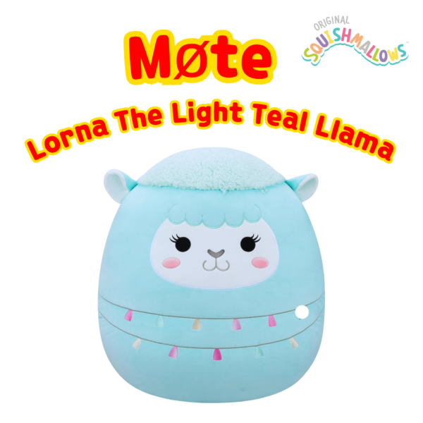 Squishmallows 19cm Lorna Llama | Squishmallows 19 cm (8-tommer) | Plysj samleobjekt myk og squishy utstoppet dyreleke – legg til troppen din – gave til barn, jenter og gutter_1
