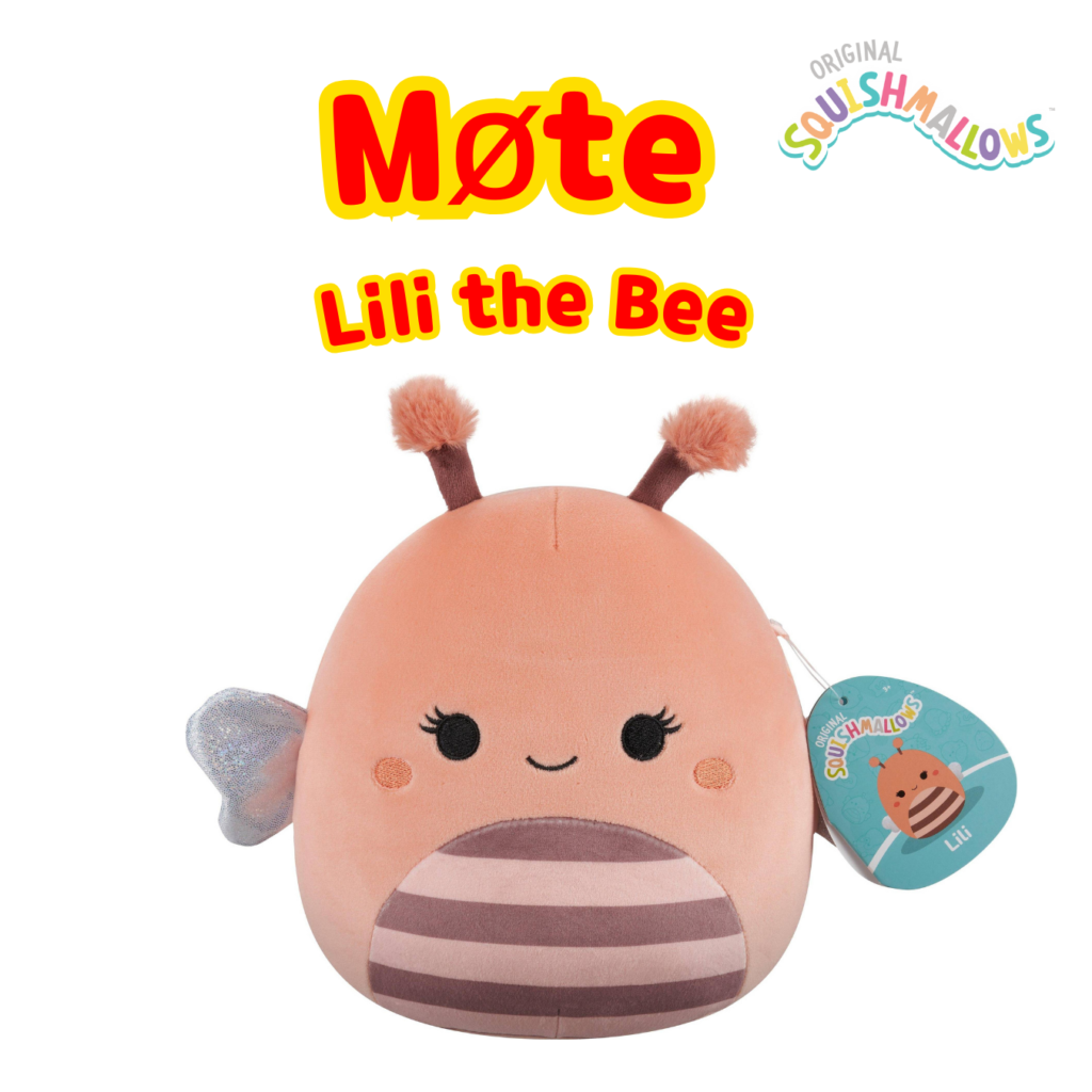 Squishmallows 19cm Lili Bee | Squishmallows 19cm (8-tommer) | Plysj samleobjekt myk og squishy utstoppet dyreleke – legg til troppen din – gave til barn, jenter og gutter