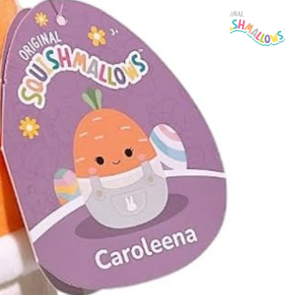 Squishmallows 19cm Caroleena Carrot | Squishmallows 19cm (8-tommer) | Plysj samleobjekt myk og squishy utstoppet dyreleke – legg til troppen din – gave til barn, jenter og gutter_3