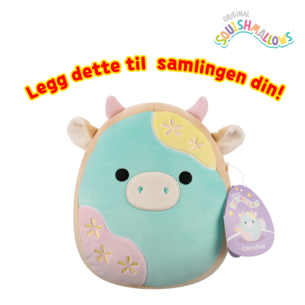 Squishmallows 19cm Cornelius Cow | Squishmallows 19 cm (8-tommer) | Plysj samleobjekt myk og squishy utstoppet dyreleke – legg til troppen din – gave til barn, jenter og gutter_7