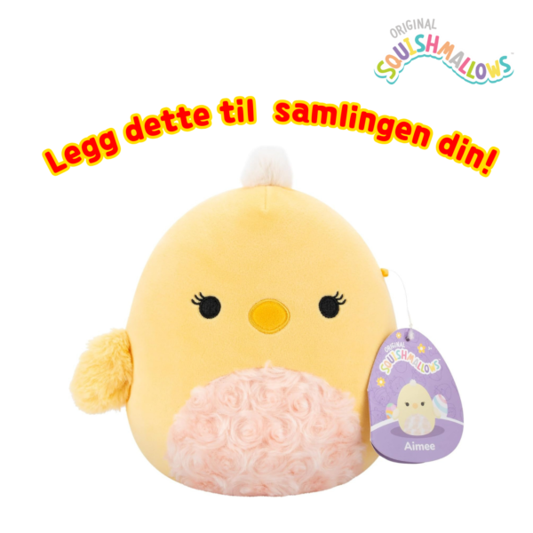 Squishmallows 19cm Aimee Chick | Squishmallows 19cm (8-tommer) | Plysj samleobjekt myk og squishy utstoppet dyreleke – legg til troppen din – gave til barn, jenter og gutter_8