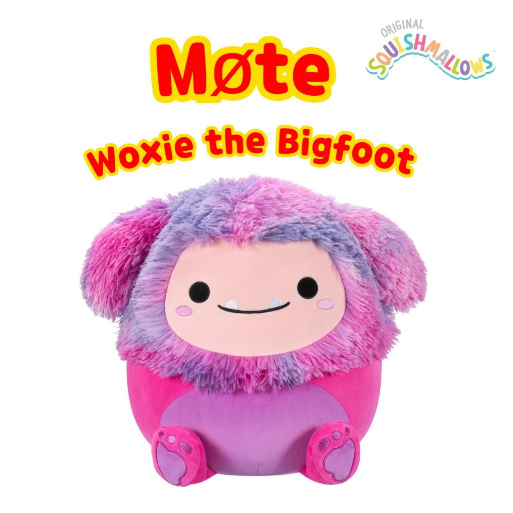 Squishmallows 19cm Woxie Bigfoot | Squishmallows 19cm (8-tommer) | Plysj samleobjekt myk og squishy utstoppet dyreleke – legg til troppen din – gave til barn, jenter og gutter