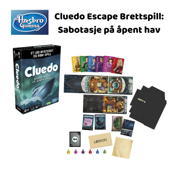 Cluedo Escape Brettspill: Sabotasje på åpent hav | Brettspill for barn, voksne, familie_1