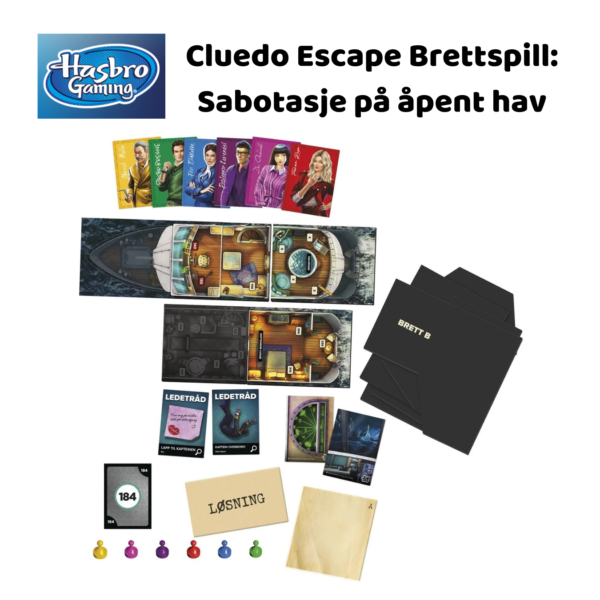 Cluedo Escape Brettspill: Sabotasje på åpent hav | Brettspill for barn, voksne, familie_3