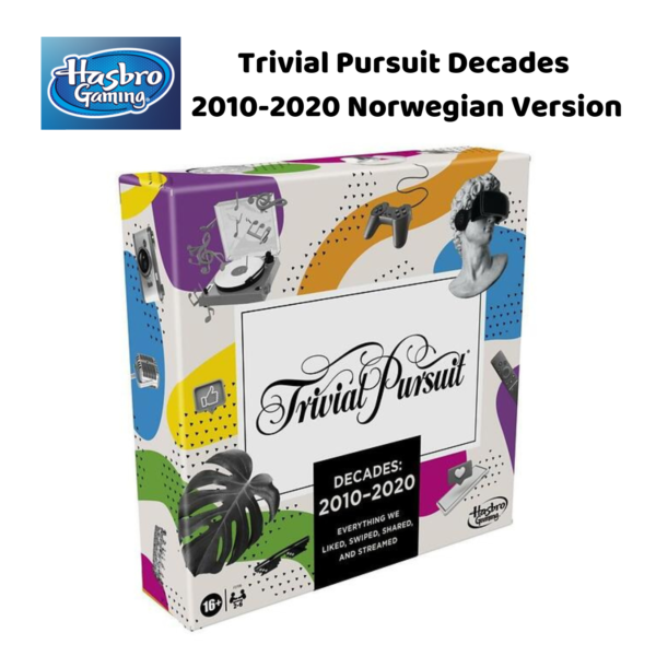 Spill Trivial Pursuit Decades 2010-2020 Norsk Versjon | Brettspill for barn, voksne, familie_3