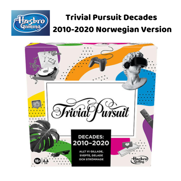 Spill Trivial Pursuit Decades 2010-2020 Norsk Versjon | Brettspill for barn, voksne, familie_5