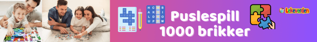 Puslespill 1000 brikker_banner image lekeverden