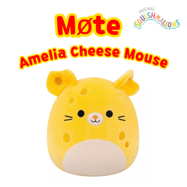 Amelia Cheese Mouse Squishmallows 19 cm | Squishmallows 19cm (8-tommer)_1