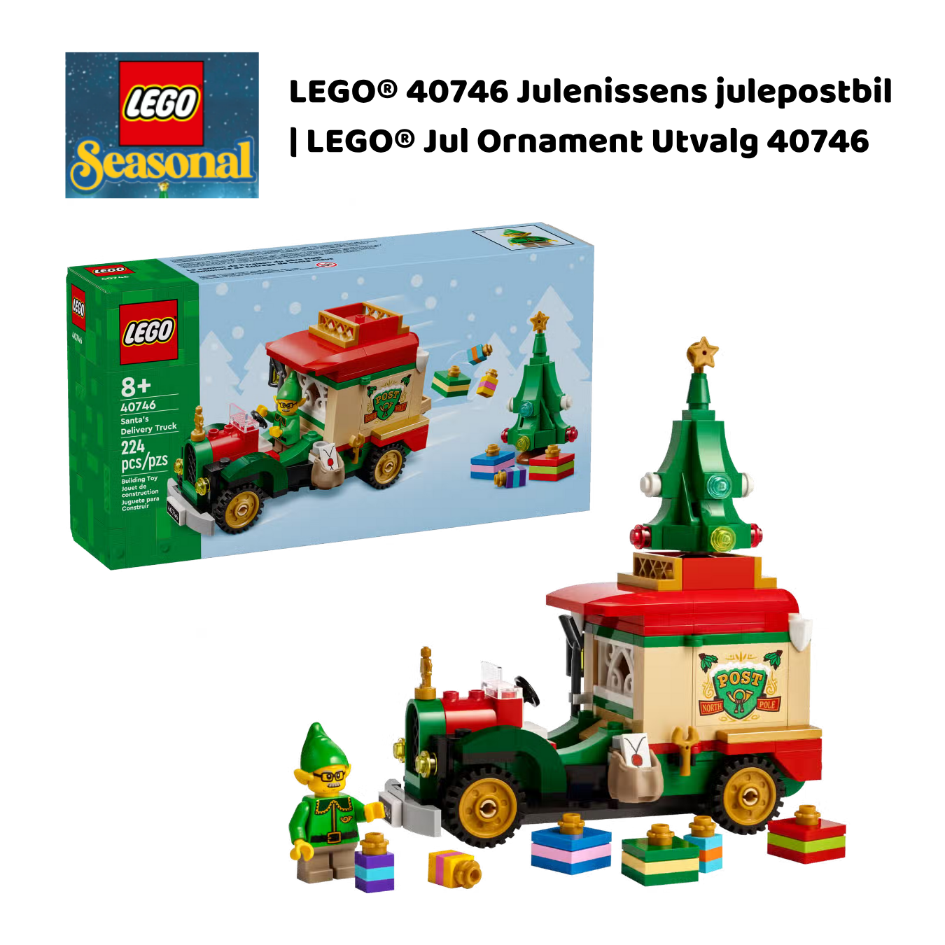 LEGO® 40746 Julenissens julepostbil | LEGO® Jul Ornament Utvalg 40746_1