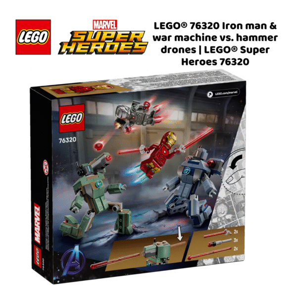 LEGO® 76320 Iron man & war machine vs. hammer drones | LEGO® Super Heroes 76320_2