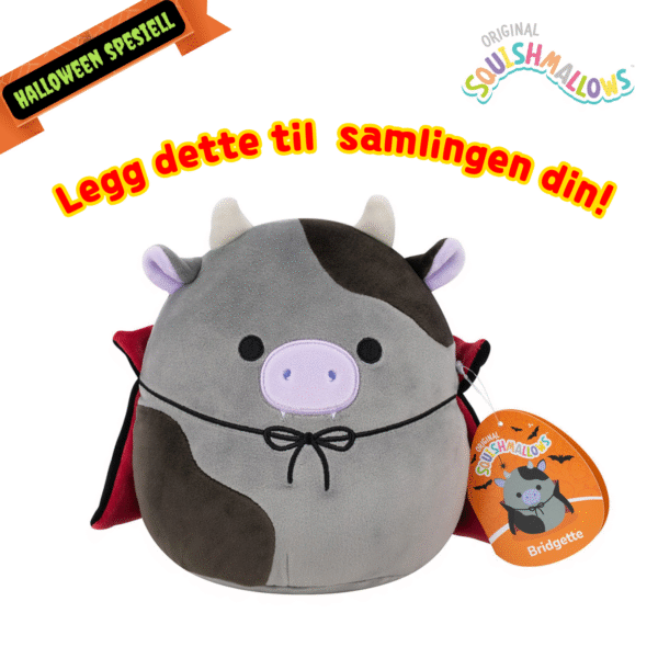 Halloween Bridgette Bat Cow Squishmallows 19 cm | Halloween Squishmallows 19 cm_8