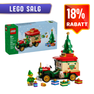 LEGO 40746 Julenissens julepostbil-morsomt byggesett for barn som elsker jul og kreative leker