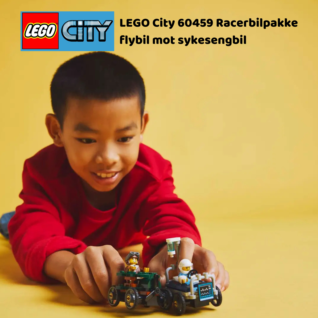 LEGO 60459 Racerbilpakke flybil mot sykesengbil | LEGO City 60459 9 lego 60459 Racerbilpakke flybil mot sykesengbil | LEGO City 60459