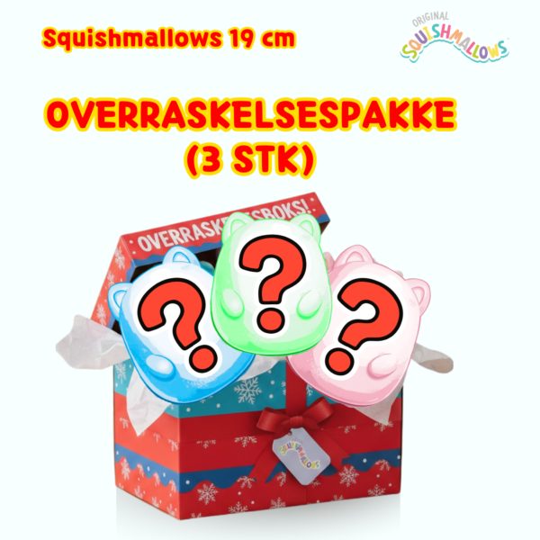 Hjem 65 Squishmallows 19 cm overraskelsespakke med 3 stk
