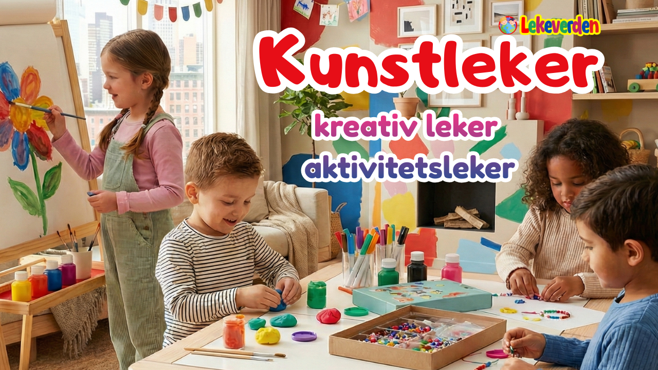 Kunstleker kreative kunst- og hobbysett for barn som inspirerer fantasi og læring gjennom lek
