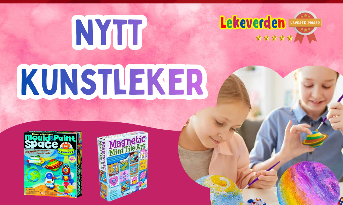 Kreative kunstleker og hobbysett for barn hos Lekeverden