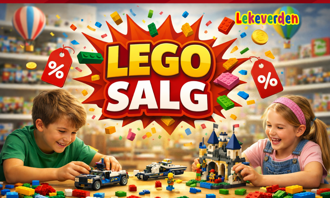 Spar penger på LEGO sett med gode tilbud hos Lekeverden