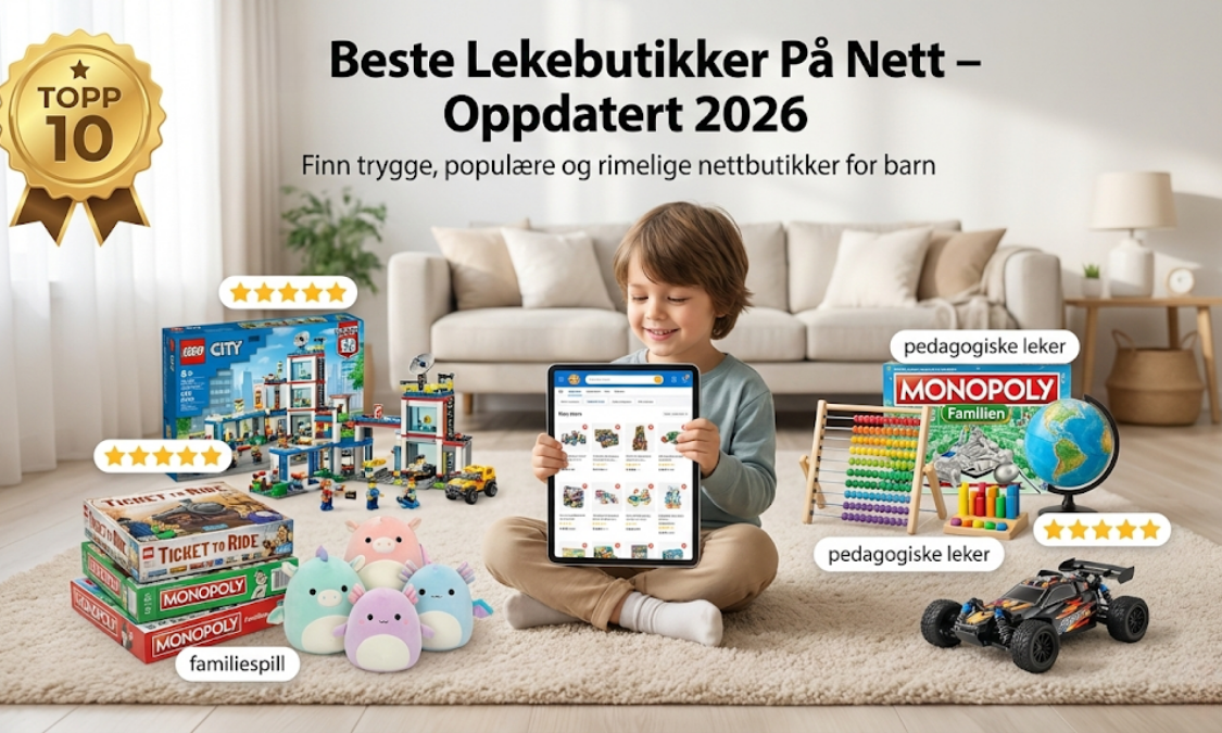 Nye leker 2026 inkludert LEGO sett, Squishmallows og populære barneleker hos Lekeverden