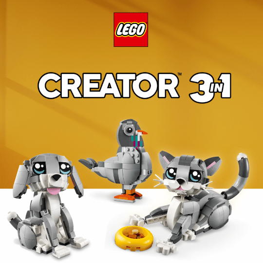 Kjøp LEGO Creator 3-i-1 legosett for barn på nett i Norge hos LEKEVERDEN
