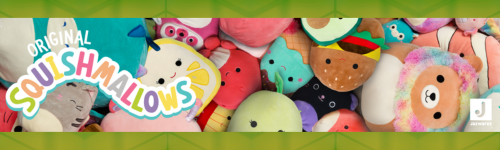 Squishmallows plysjleker i Norge i størrelsene 19 cm, 30 cm, 40 cm og 50 cm