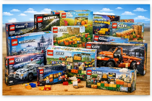 mange lego sett samlet på salg