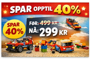 lego tilbud spar opptil 40 prosent