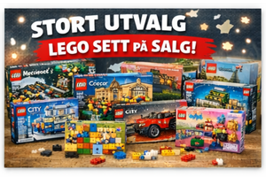 stort utvalg lego sett på salg i norge