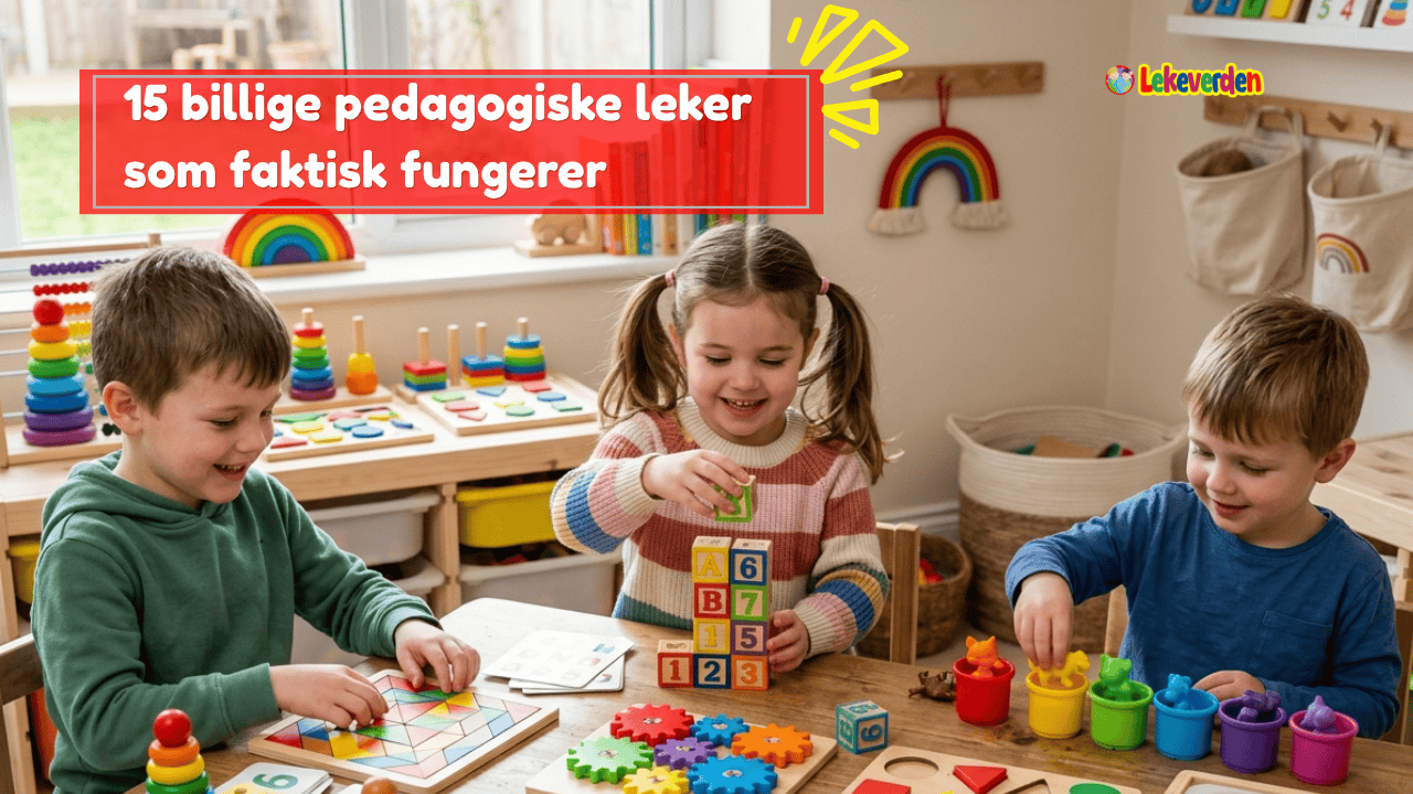 Rimelige pedagogiske leker for barns læring og utvikling