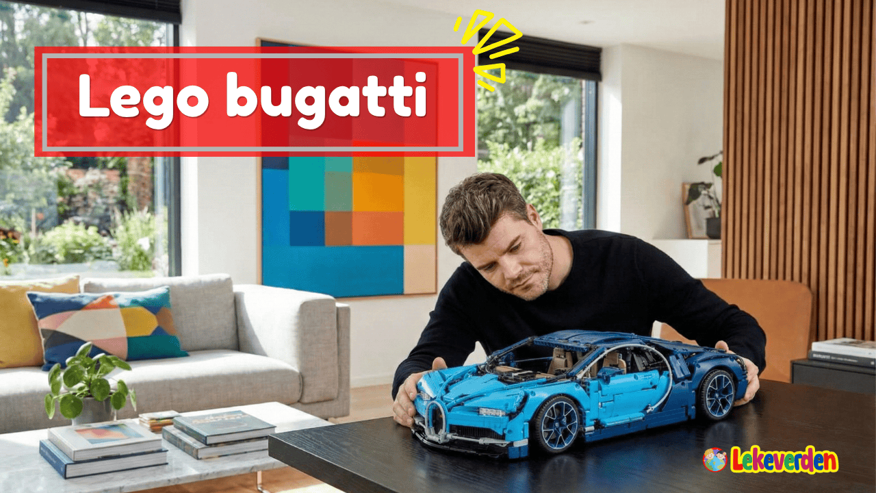 LEGO Bugatti Technic-modell med realistiske detaljer og blå farge