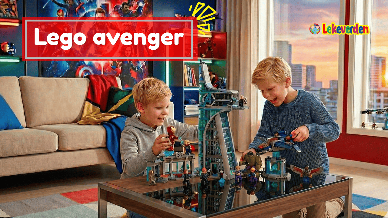 Lego Avengers-sett med superhelter, minifigurer og actionfylt byggescene