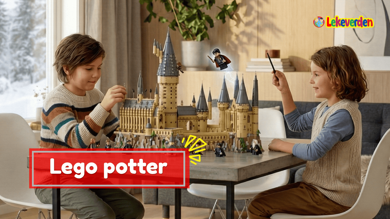 Lego Harry Potter-sett med Galtvort-slottet, minifigurer og magiske detaljer fra trollmannsverdenen