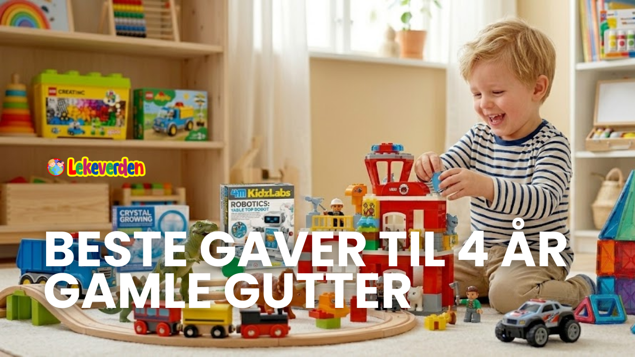 Beste gaver til 4 år gamle gutter - lekegaveideer til 4 år gamle gutter