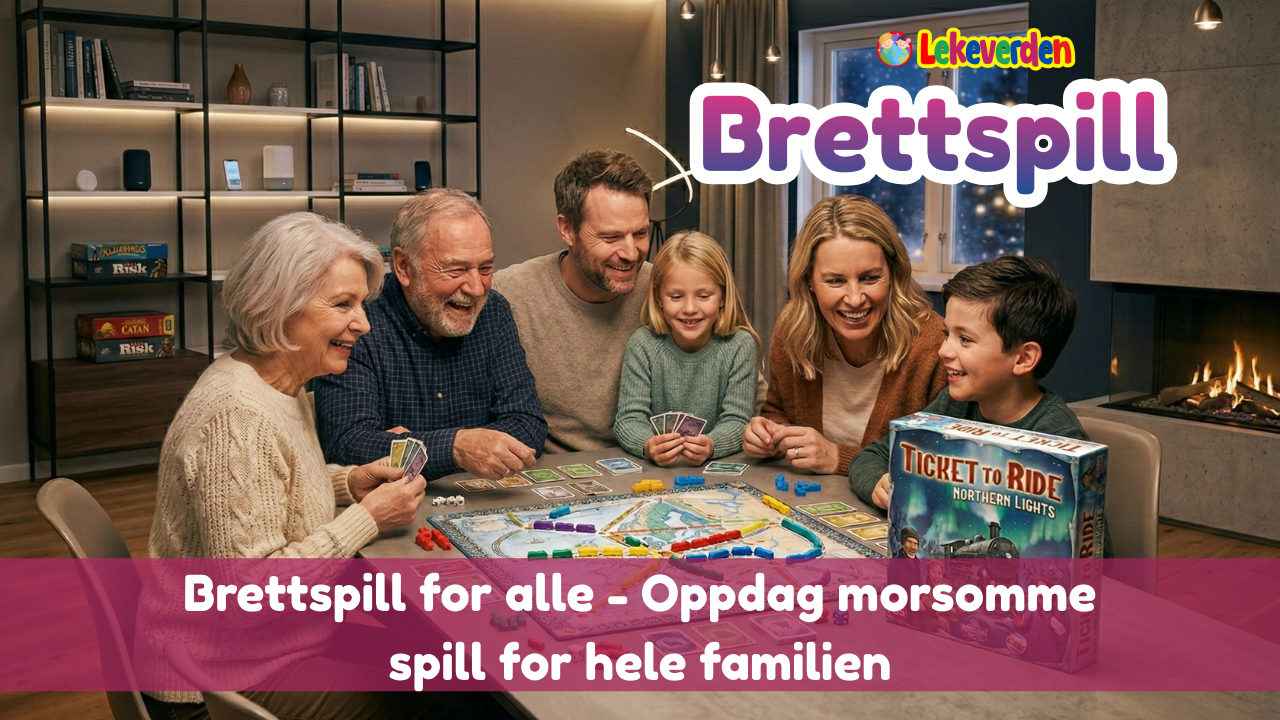 Brettspill for familie, venner og spillkvelder i Norge