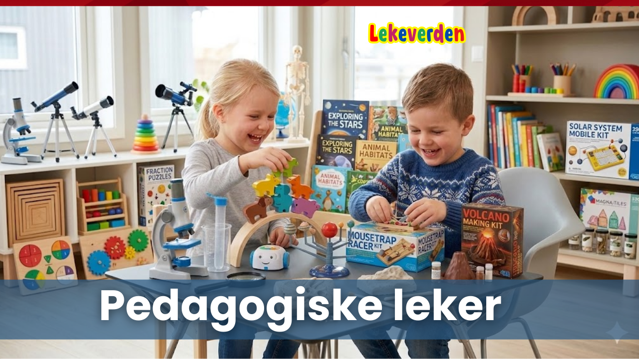 Pedagogiske leker for barn som utvikler kreativitet, problemløsning og læring hos Lekeverden
