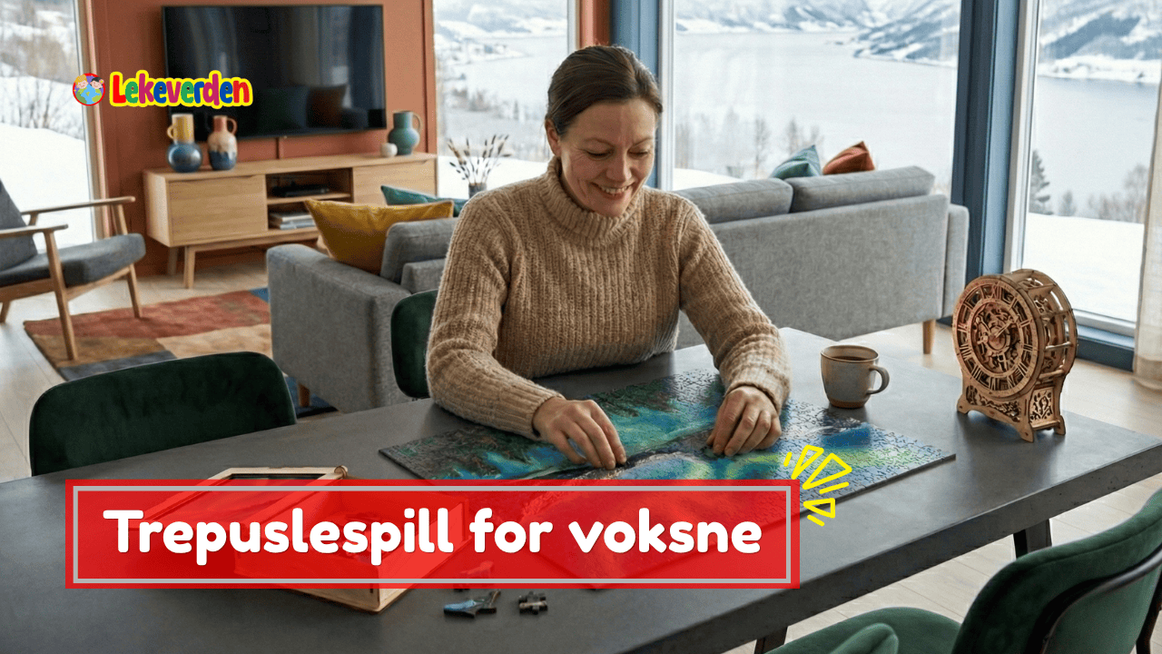 Trepuslespill for voksne med unike former, presise kutt og detaljert design i høy kvalitet